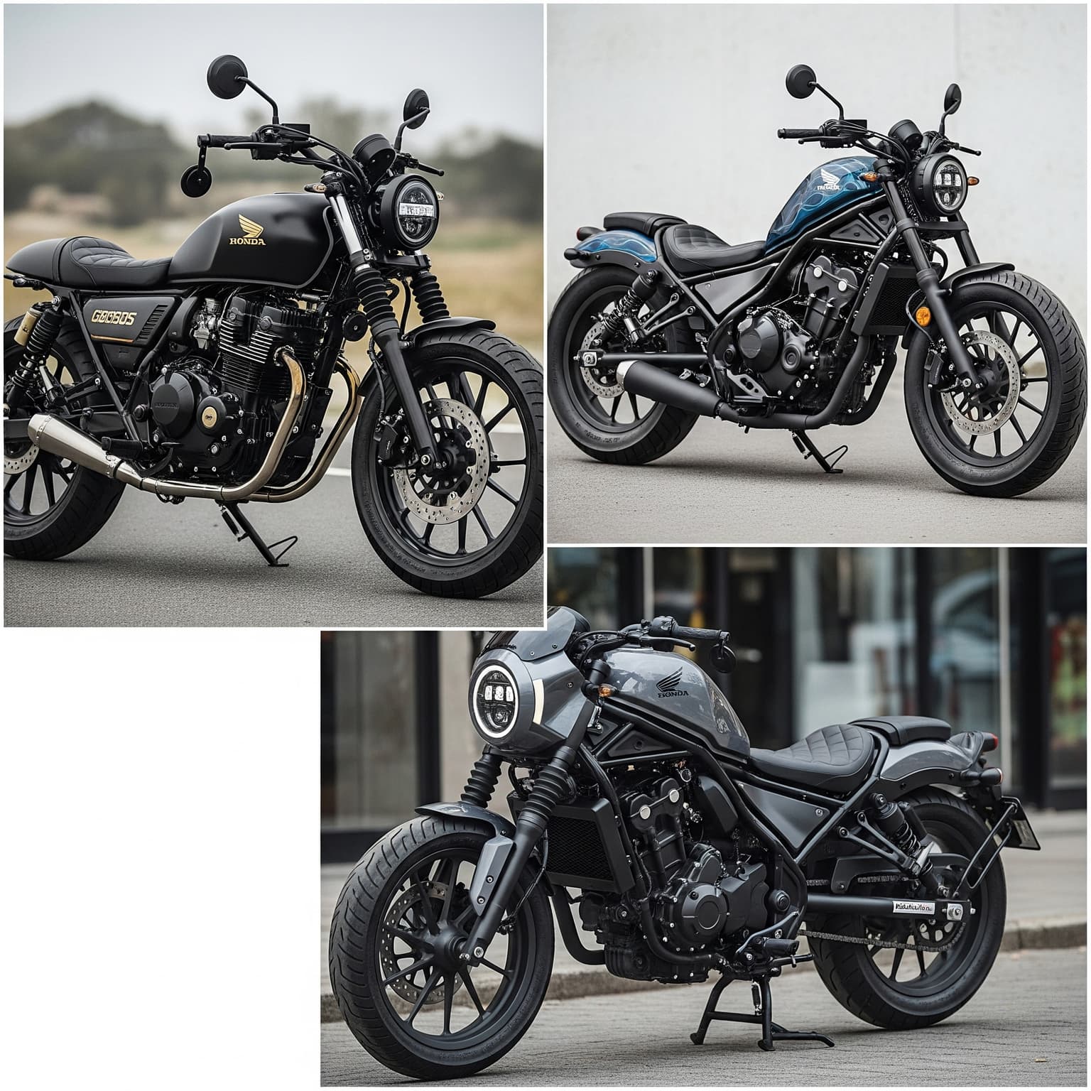 Comparativa de las mejores motos custom de Honda