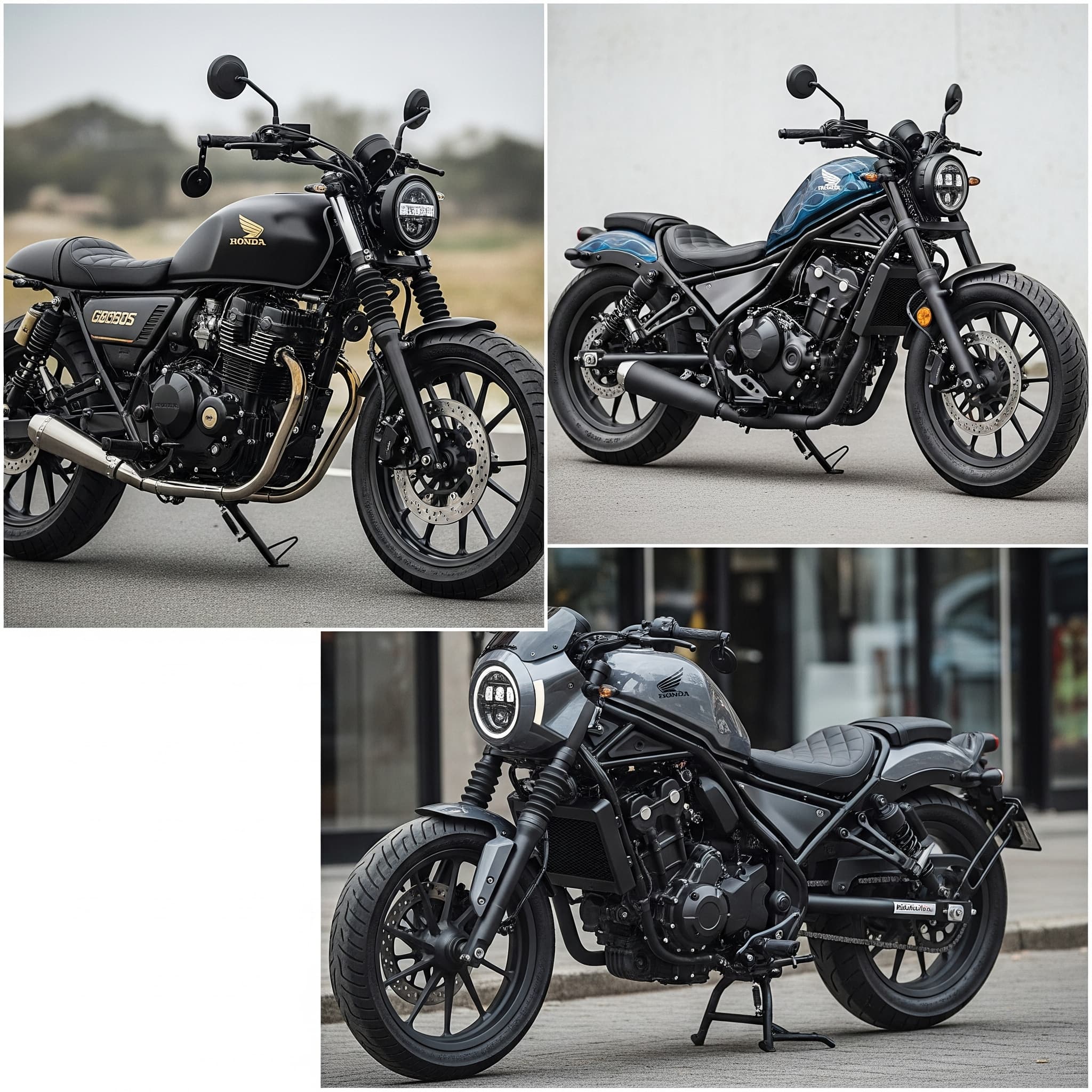 Comparativa de las mejores motos custom de Honda