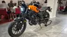 Honda CL500 naranja con faro LED