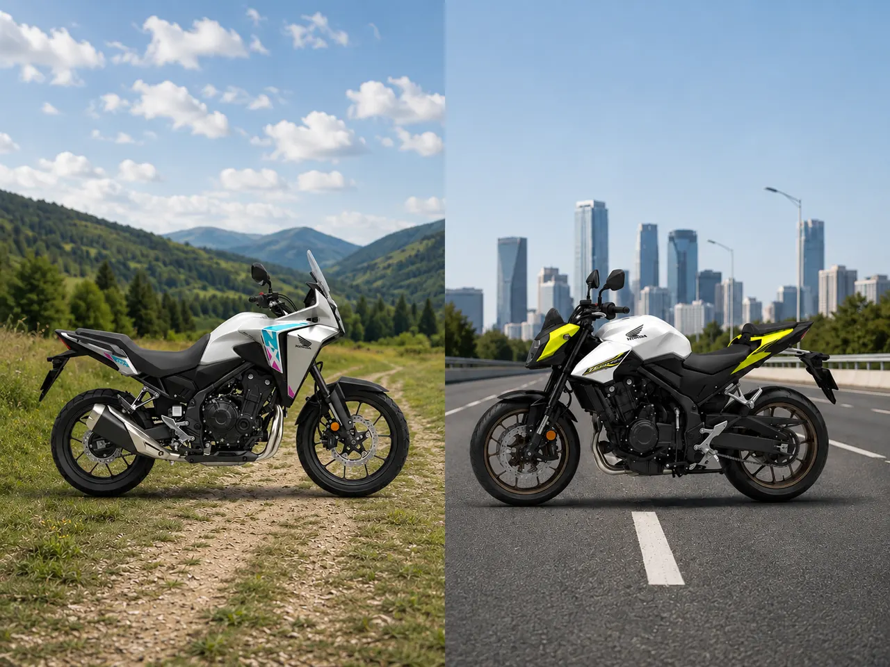 NX500 vs Hornet 500: ¿aventura o calle pura?