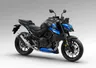 Honda CB750 Hornet azul y negra vista lateral