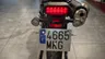 Vista trasera de una moto Honda CL500 con matrícula española