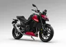 Honda CB750 2027 Hornet roja de perfil