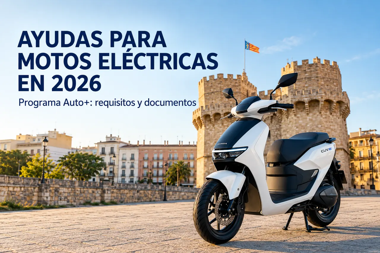 Ayudas para motos eléctricas en 2026 Programa Auto+ requisitos y documentos