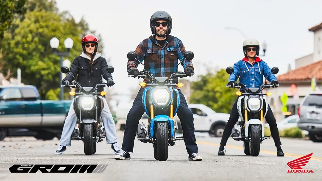 la Honda MSX125 se comercializa en el 2025 en 3 colores NEGRA MATE NH436, Blanco Perlado NHB61 y Azul Candy B214