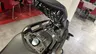 Compartimento de asiento abierto de una Honda NC750X