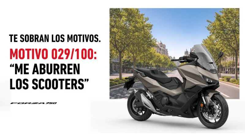 Oferta Honda Forza 750 por 149€ al mes