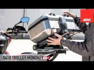 Parrilla Givi S410 monokey convertir la maleta de moto en un trolley carro