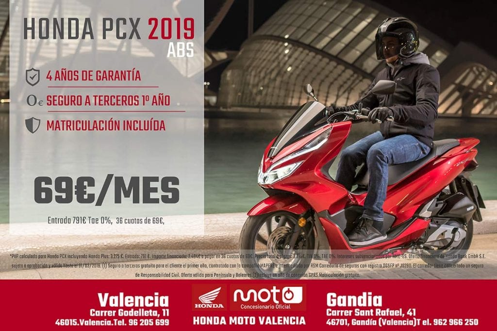 Oferta pcx125 2019 abs Valencia Gandia Alicante Castellon