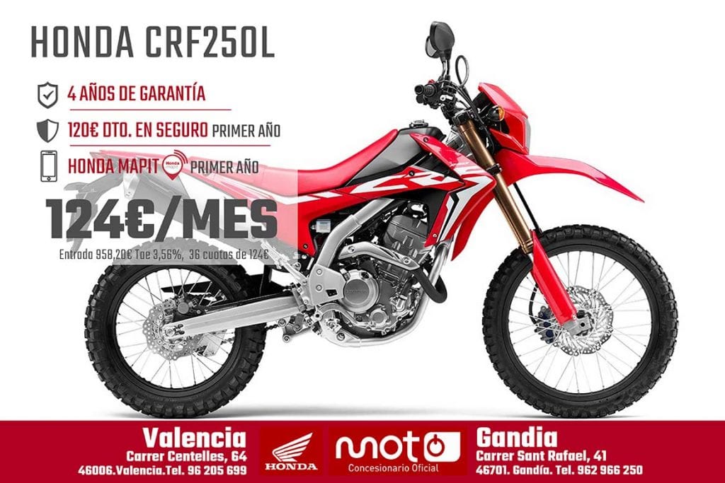 Oferta Honda CRF 250 L en Valencia