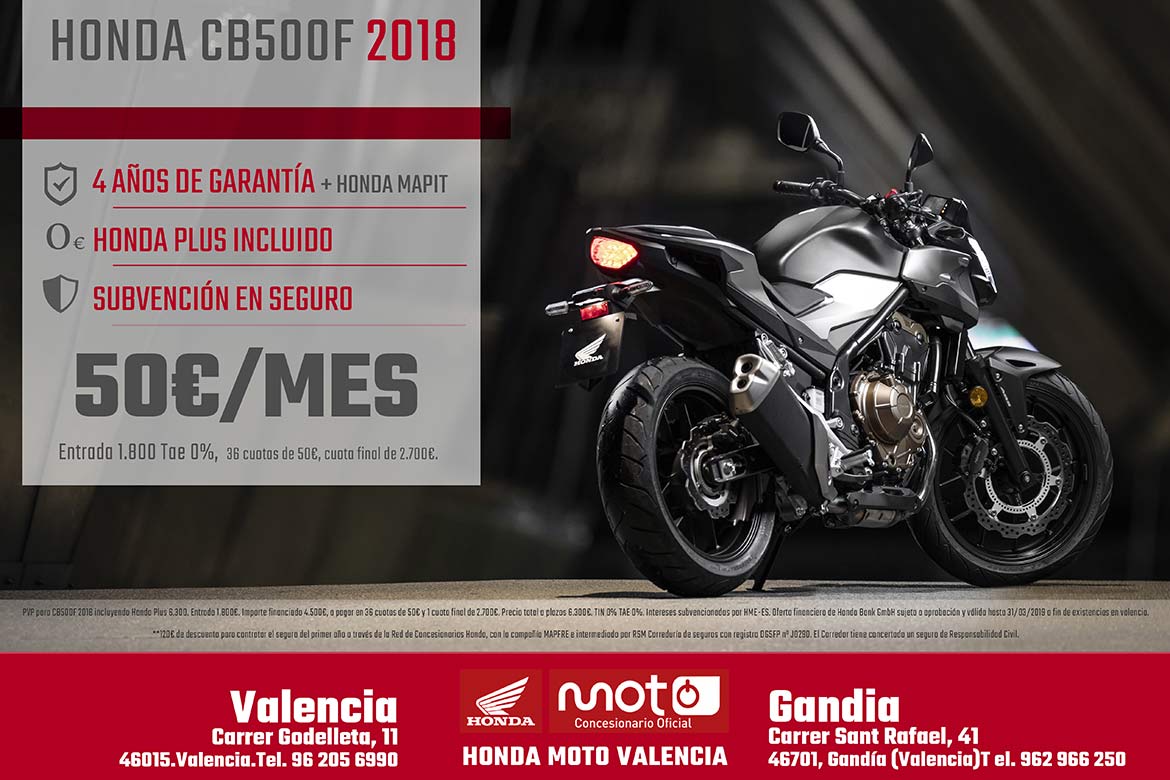 oferta Honda CB500F valencia gandia castellon alicante denia