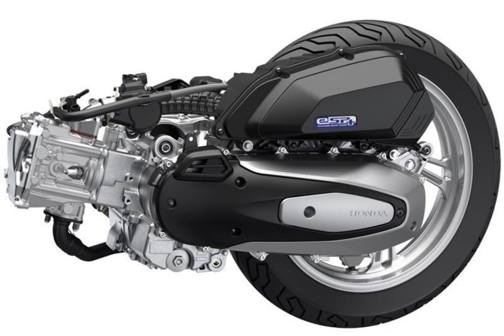 Motor monocilindrico de una moto Honda