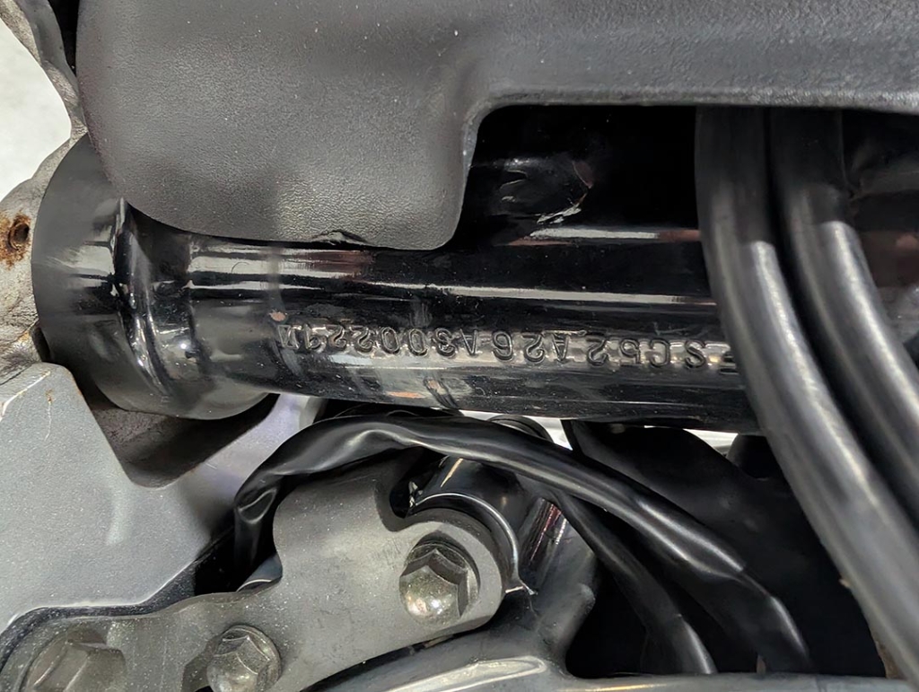 donde encontrar bastidor de una moto